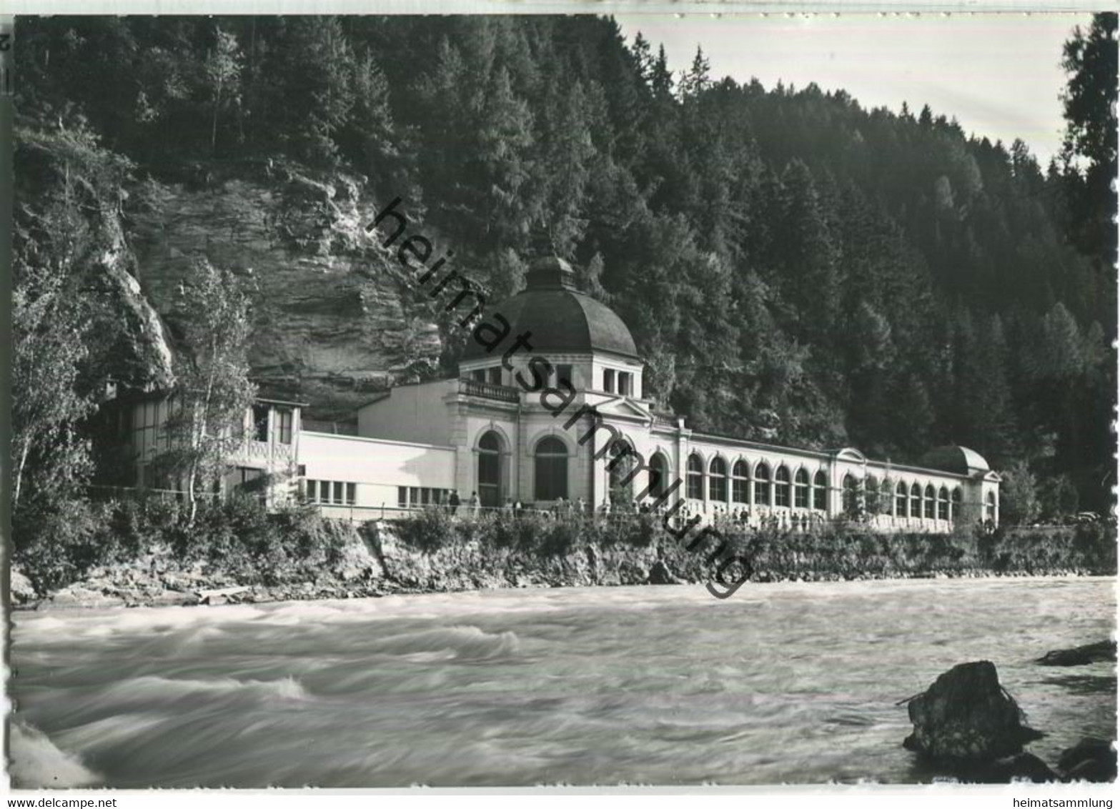 Trinkhalle Tarasp - Foto-Ansichtskarte - Verlag Feuerstein Schuls-Tarasp - Tarasp