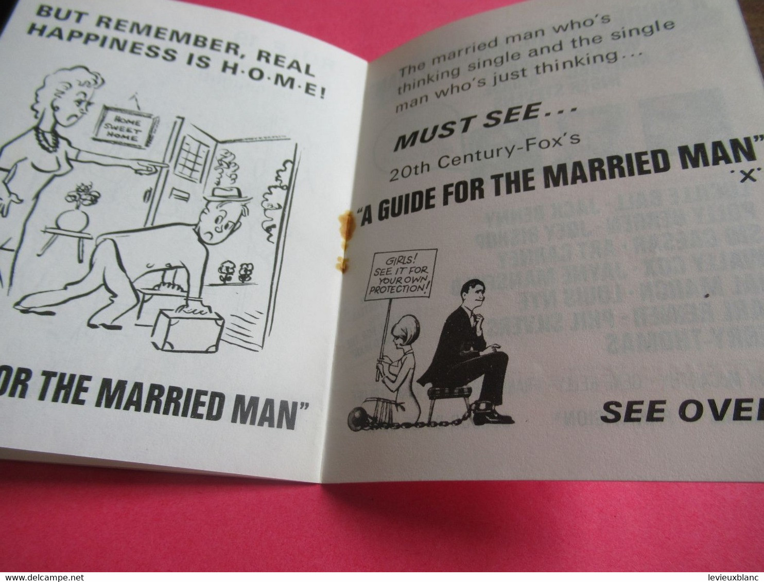 Cinéma /Petit fascicule promotionnel/ A Guide For the  Man / Adults only .../ 20th Century-Fox/1967        CIN126