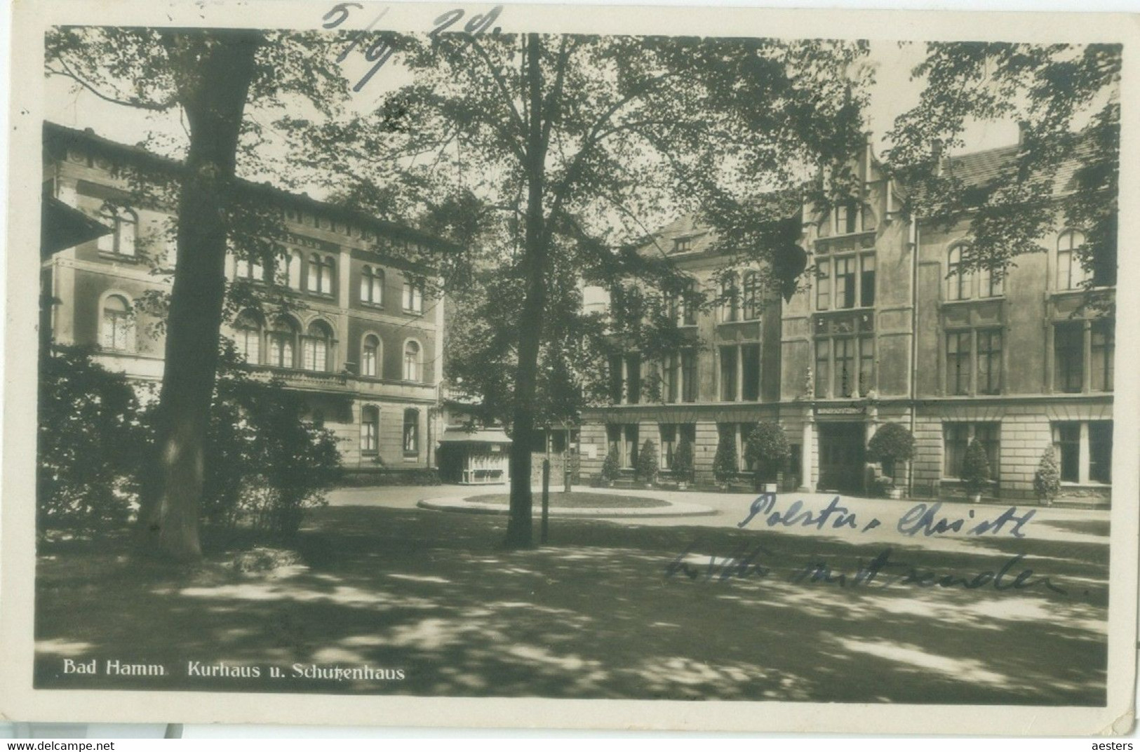 Hamm 1929; Kurhaus Und Schützenhof - Gelaufen. (Verlah Hermann Lorch - Dortmund) - Hamm