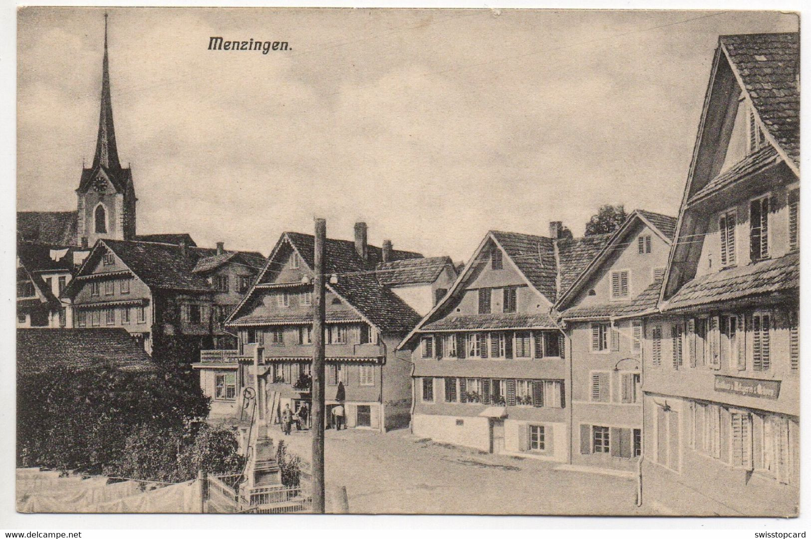 MENZINGEN Konsum Gasthaus Metzgerei Ochsen - Menzingen