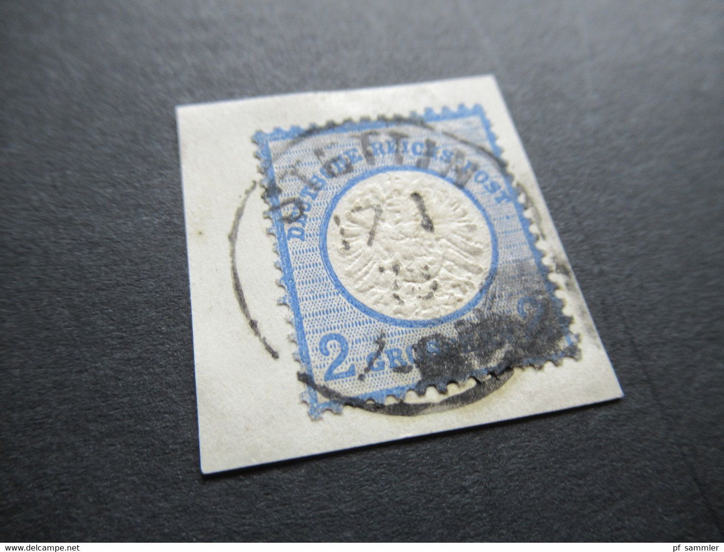 Deutsches Reich Großer Brustschild Michel Nr. 20 Auf Sauberem Breifstück Stempel Stettin 17.1.73 - Gebraucht