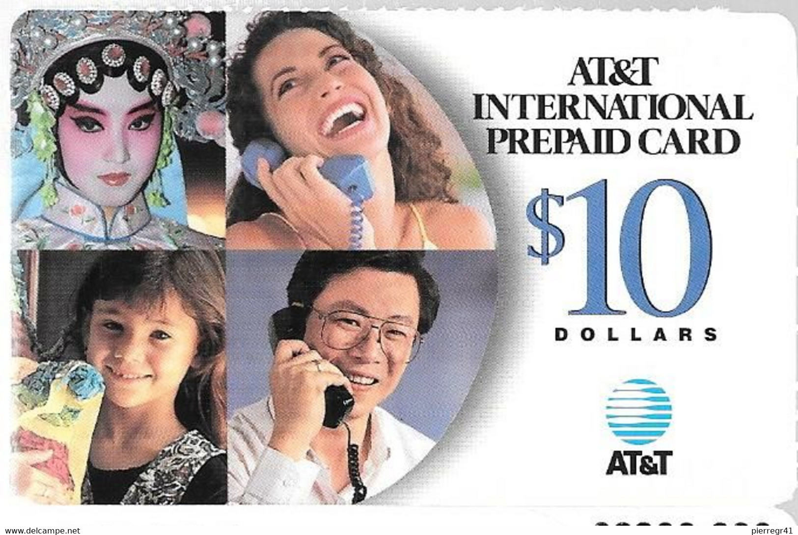 CARTE- PREPAYEE-USA-10$-1998-AT&T-INTERNATIONAL--GRATTE-Plastic Fin-T BE-RARE - AT&T