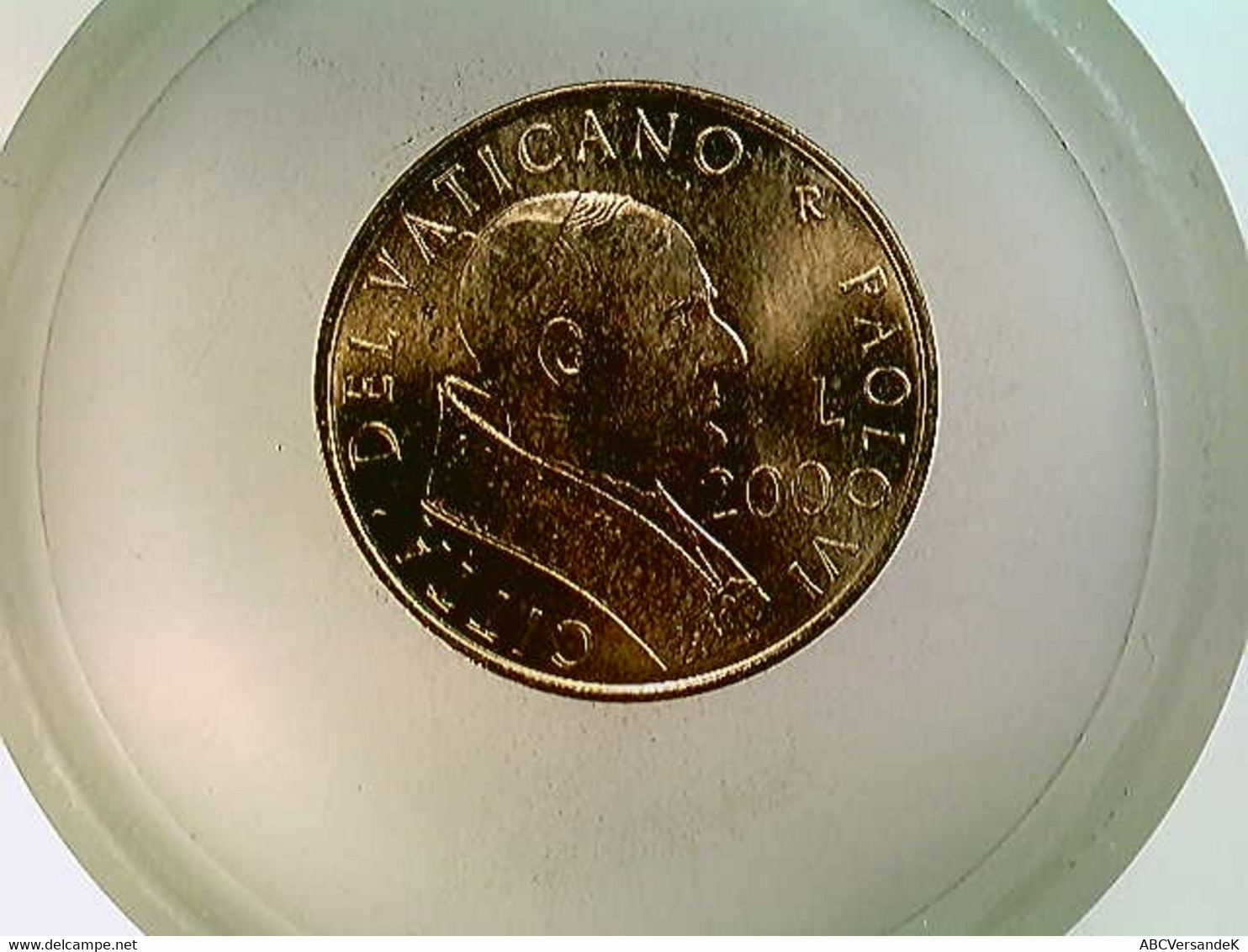Münze, 200 Lire, Vatican, Wohl 2001, Papst Johannes Paulus II. - Numismatik