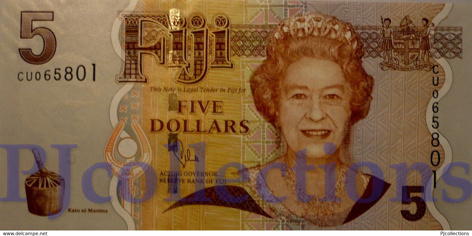 FIJI 5 DOLLARS 2007 PICK 110b UNC - Fiji