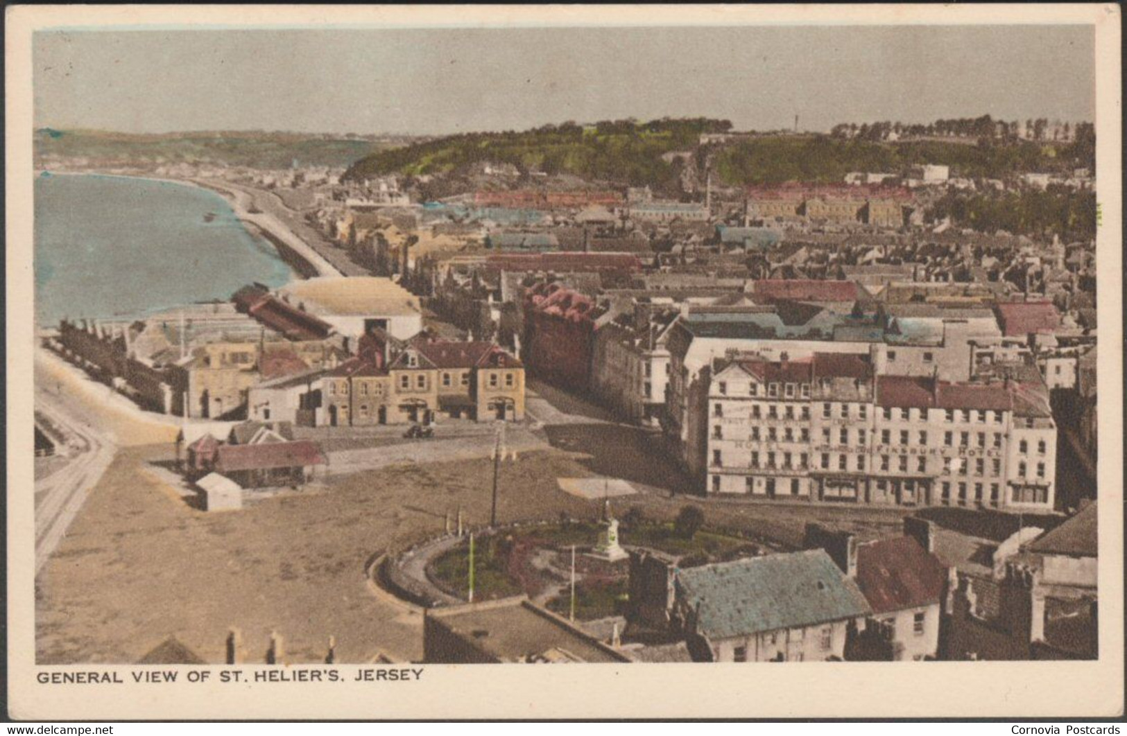 General View Of St Helier's, Jersey, C.1930s - Birn Brothers Postcard - St. Helier