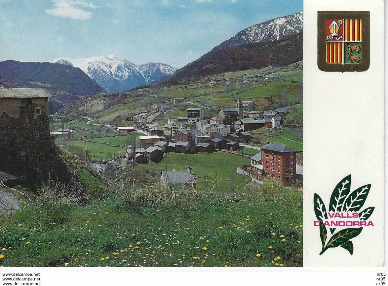 ANDORRE FRANCAIS - Timbre Poste YT AD FR 176 Sport D'Hiver En Andorre 1966 + Cachet Postal Val D'Andorre 1969 Sur Carte - Lettres & Documents