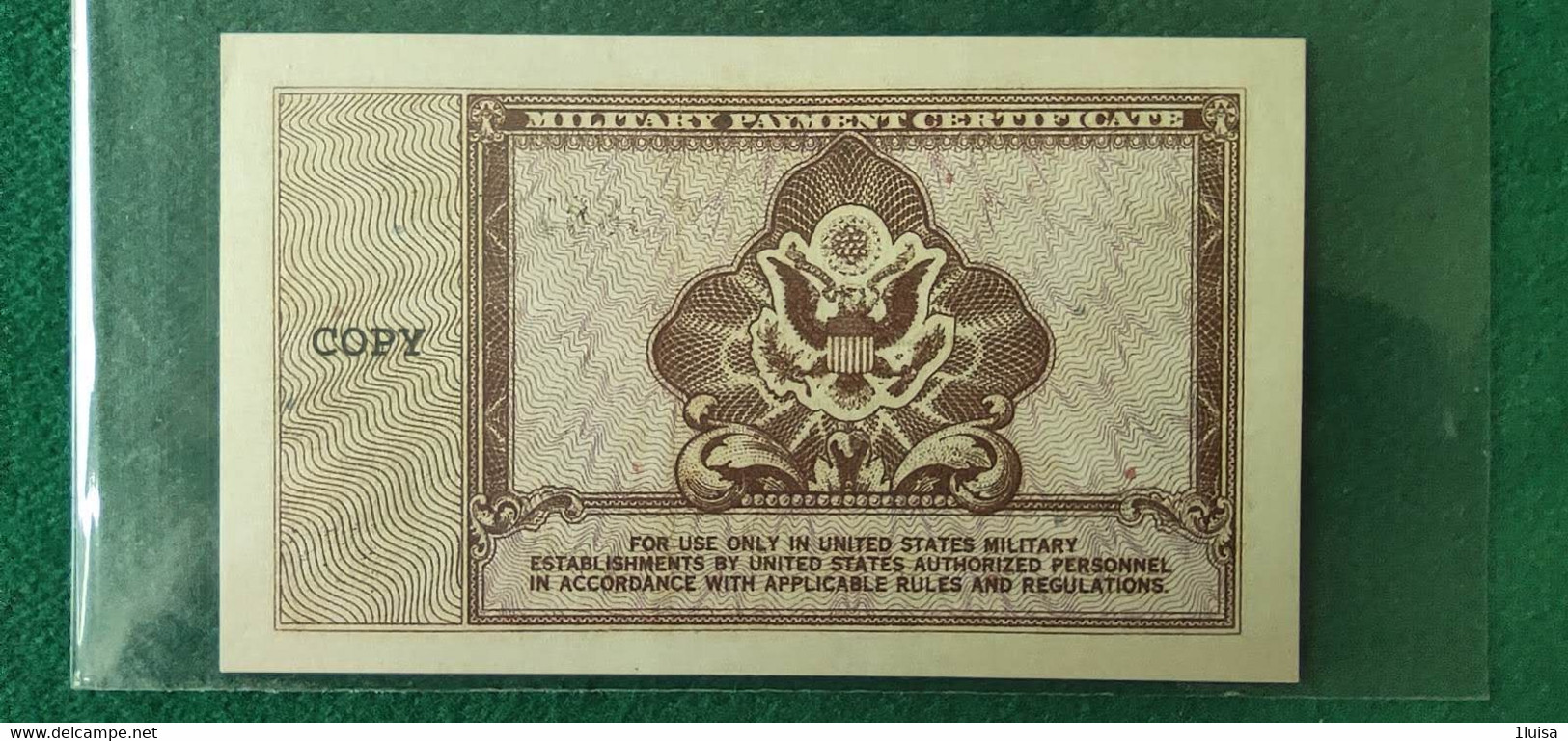 STATI UNITI 1 Dollar Serie 472 COPY - 1948-1951 - Serie 472