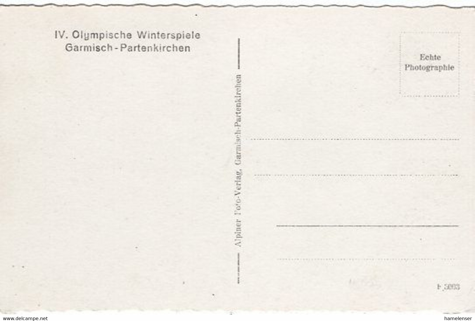 53690 - Deutsches Reich - 1936 - Winterolympiade Garmisch-Partenkirchen "Olympia-Bobbahn", Ungebraucht - Olympische Spelen