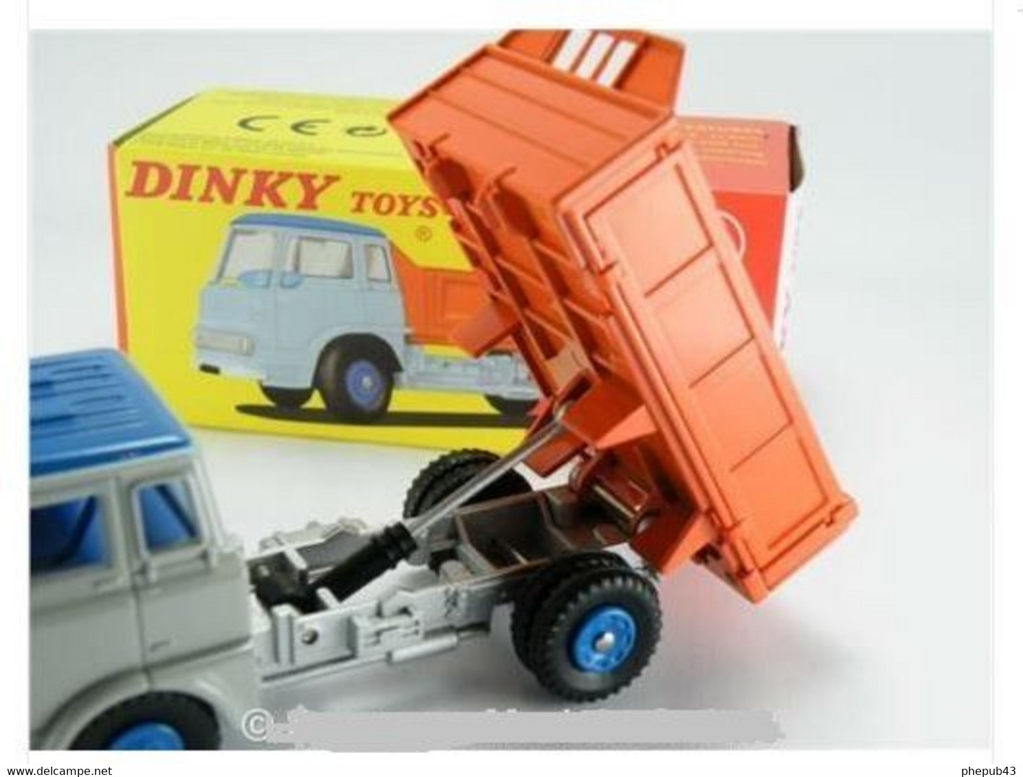 Bedford TK Tipper - Benne Basculante - Sky Blue & Orange - Dinky Toys (Atlas) - Dinky