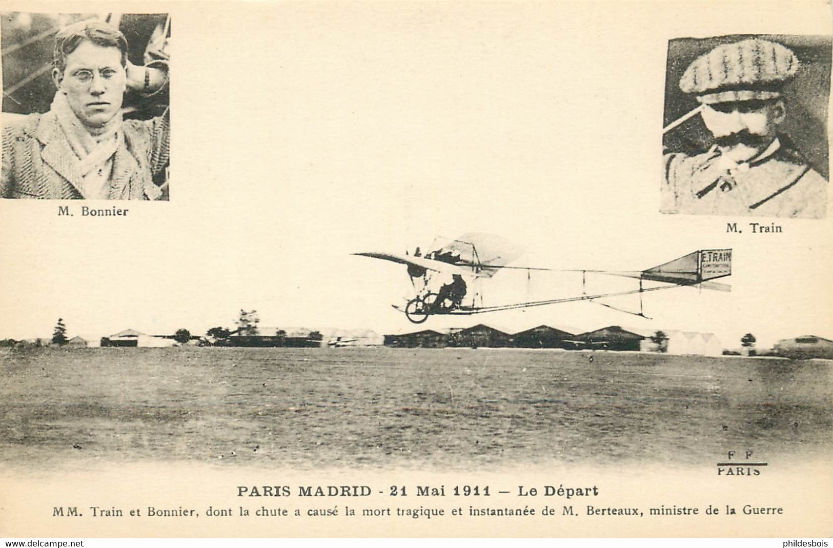 AVIATION  Paris / Madrid 21 Mai 1911 Le Départ - Meetings