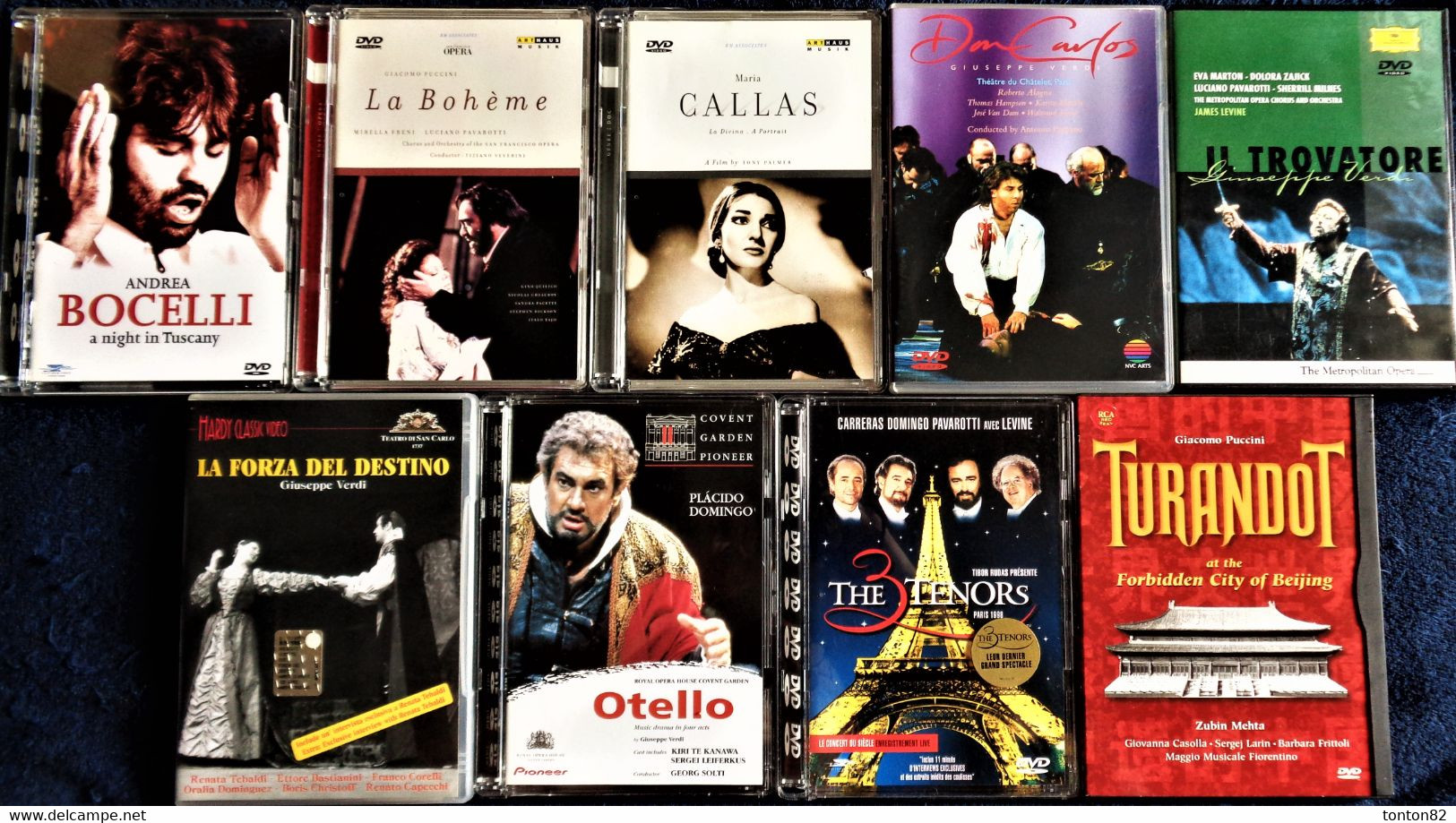 LOT De Neuf DVD Vidéo D' OPÉRAS Et De Chanteurs Lyriques Célèbres . - Konzerte & Musik