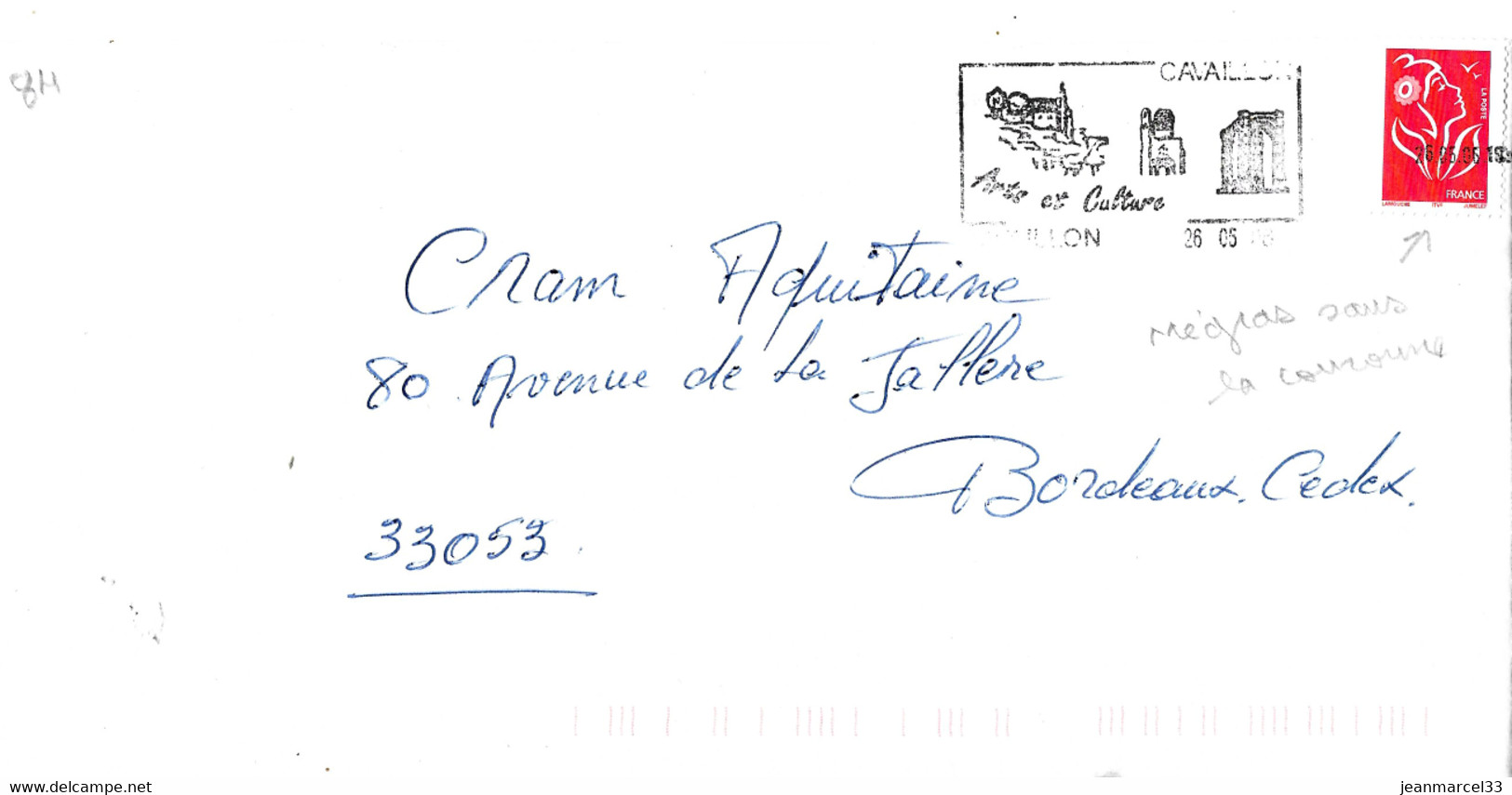 Empreinte Machine Mégras De Cavaillon, Timbre à Date 26 05 06 Sans La Couronne, Pas Courant - Covers & Documents