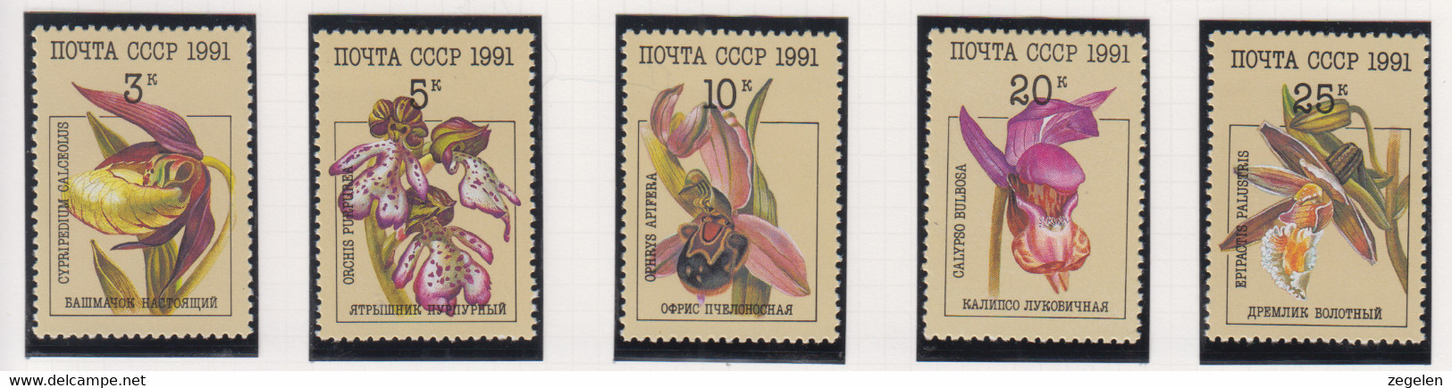 Sowjet-Unie USSR Jaar 1991 Michel-nr. 6192/6196 ** - Other & Unclassified