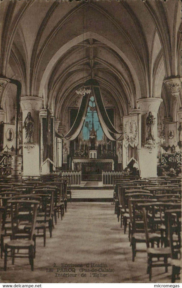 62 - LE PARCQ - Intérieur De L'Eglise - Le Parcq