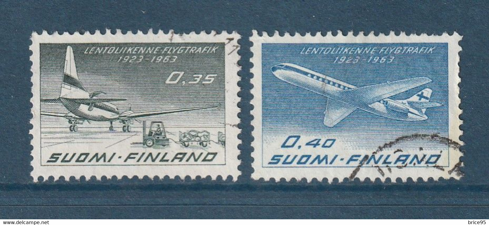 ⭐ Finlande - YT PA N° 10 Et 11 - Oblitéré - Poste Aérienne - 1963 ⭐ - Usati