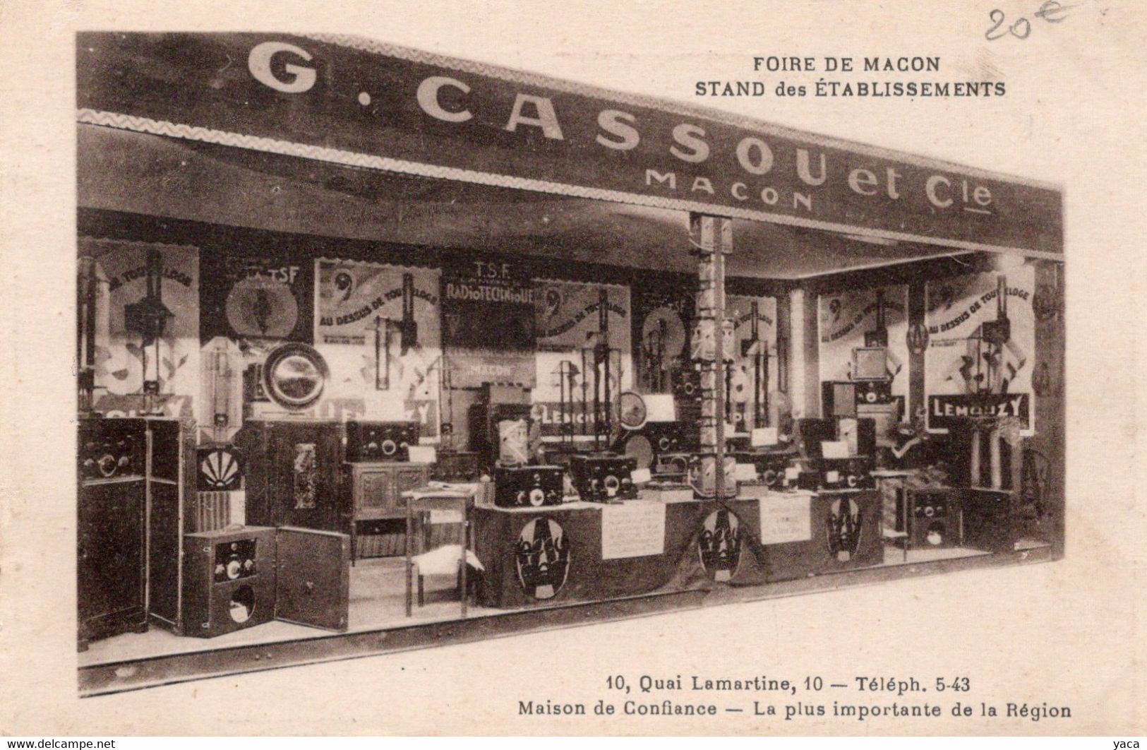 Foire  De Macon   Stand Des établissement G Cassou - Fairs