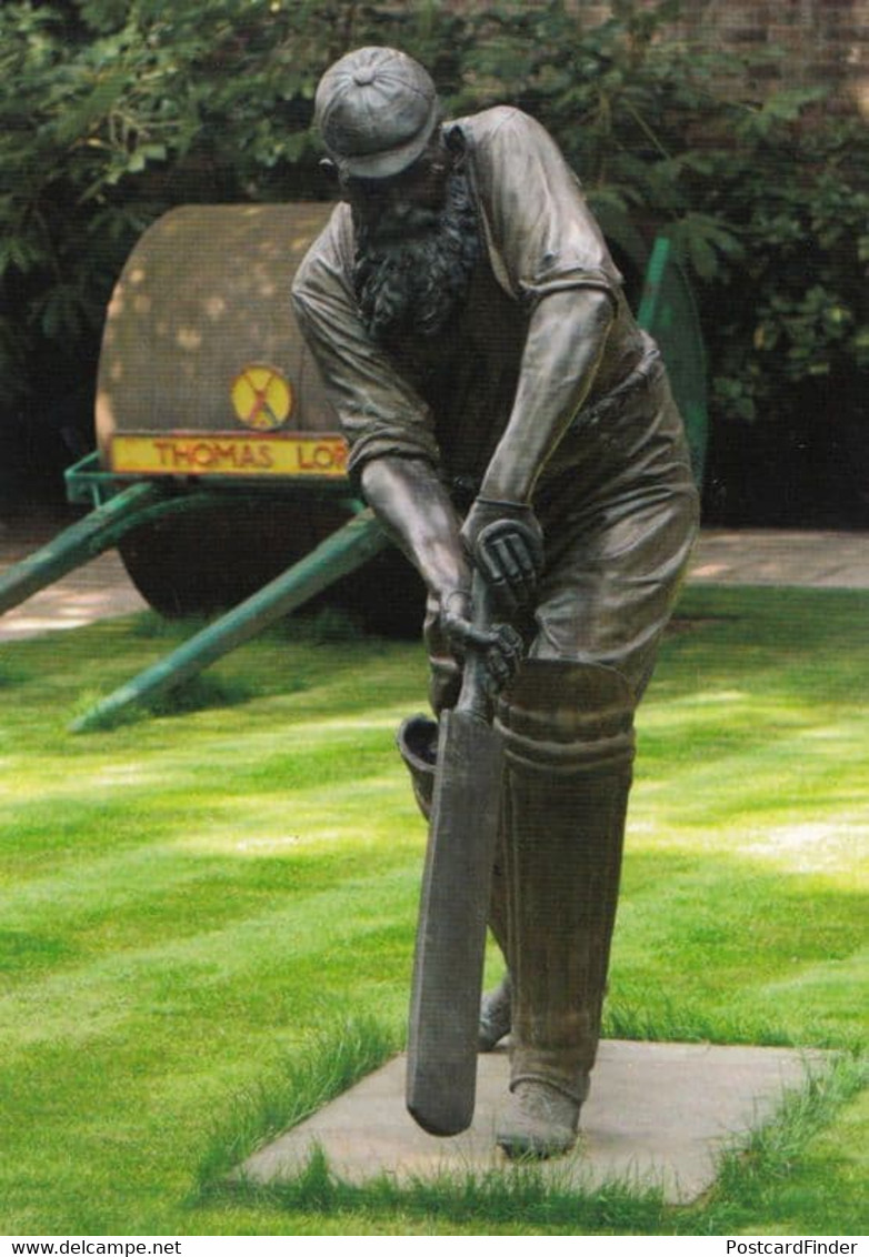 WC Grace Victorian Cricketer Louie Lawmen Statue Lords Cricket Ground Postcard - Cricket