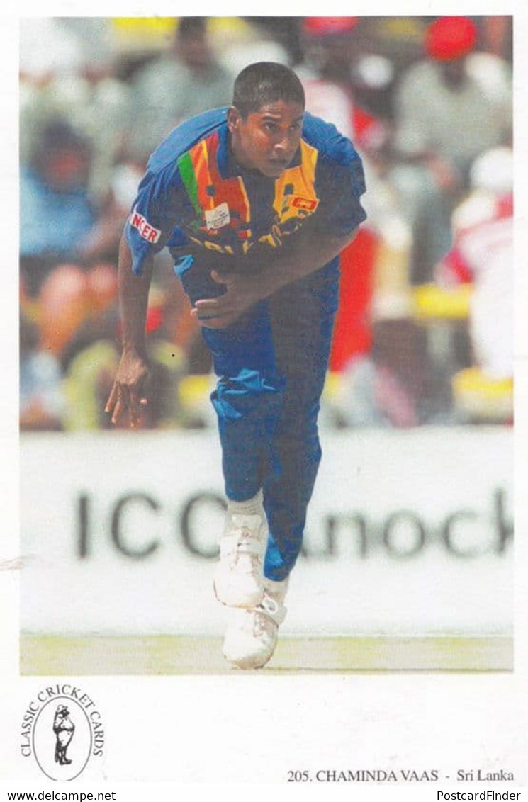 Chaminda Vaas Sri Lanka Rare Cricket Postcard - Cricket
