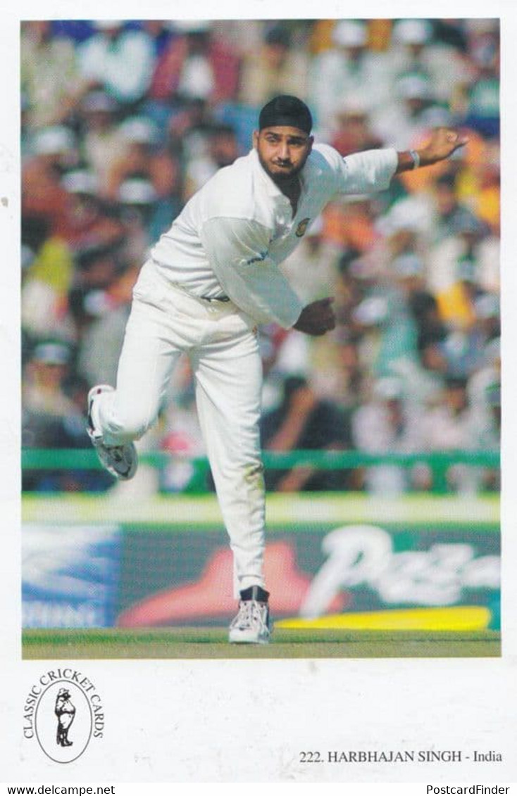Harbhajan Singh India International Team Cricketer Cricket Postcard - Cricket