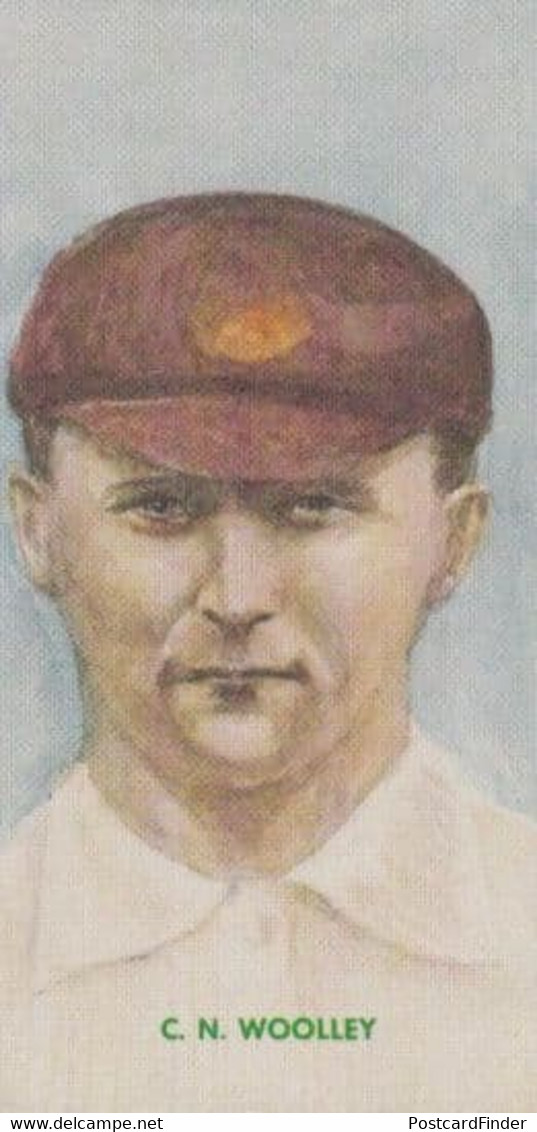 CN Woolley Northamptonshire Cricket Team Player Antique Cigarette Card - Críquet