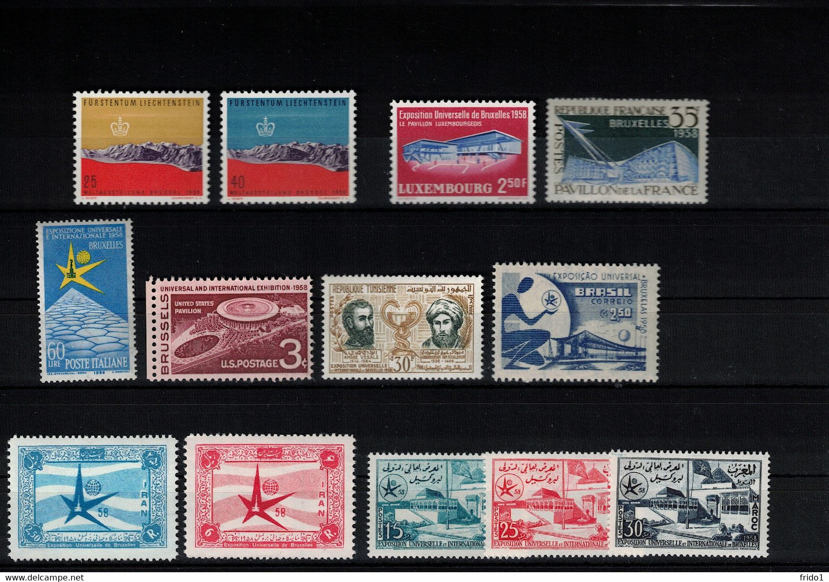 1958 Universal And International Exhibition Brussels / Bruxelles Selection Of Sets From Different Count. Postfrisch/ MNH - 1958 – Brussel (België)
