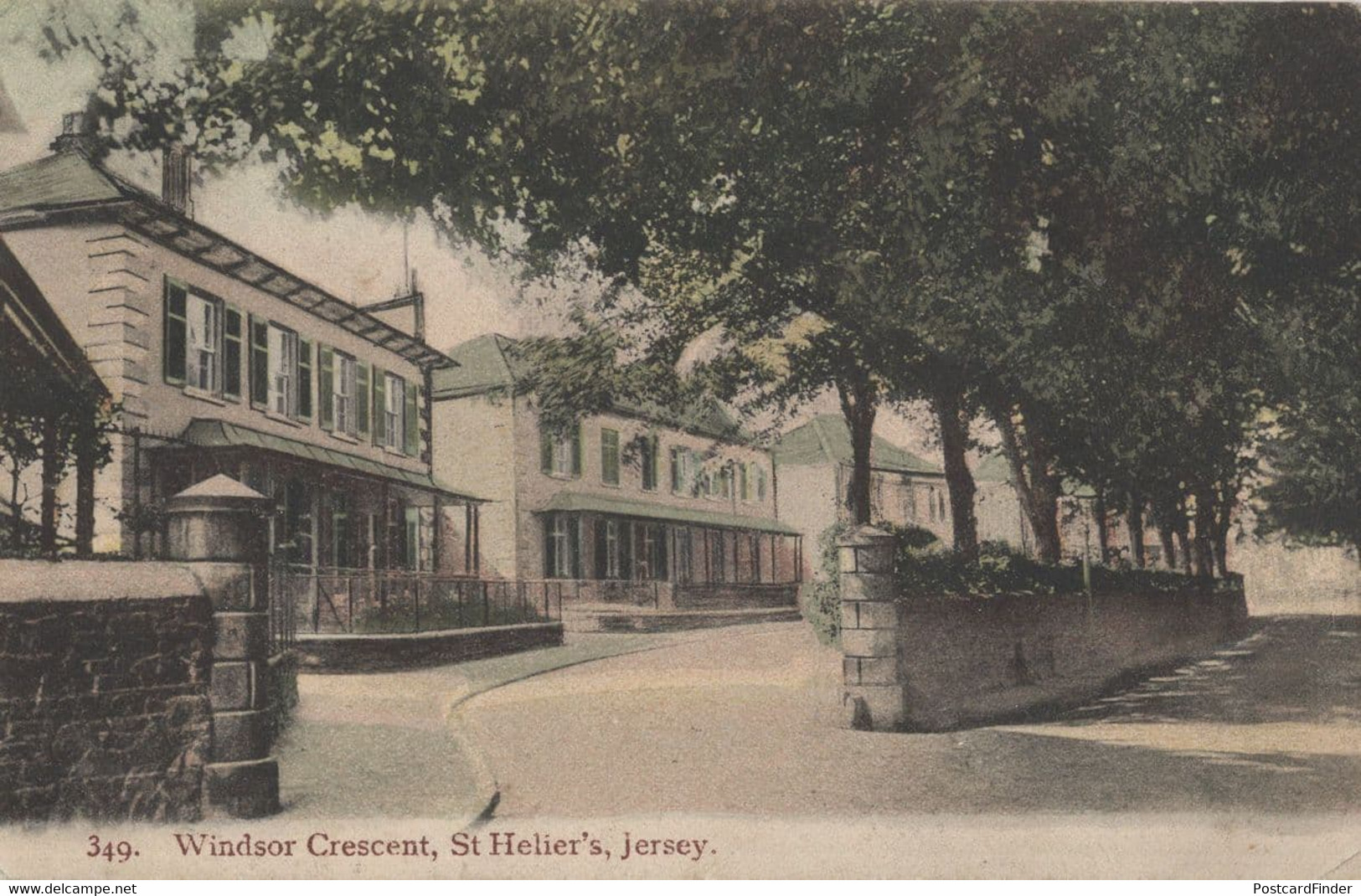 Windsor Crescent St Heliers Jersey Antique Postcard - Autres & Non Classés