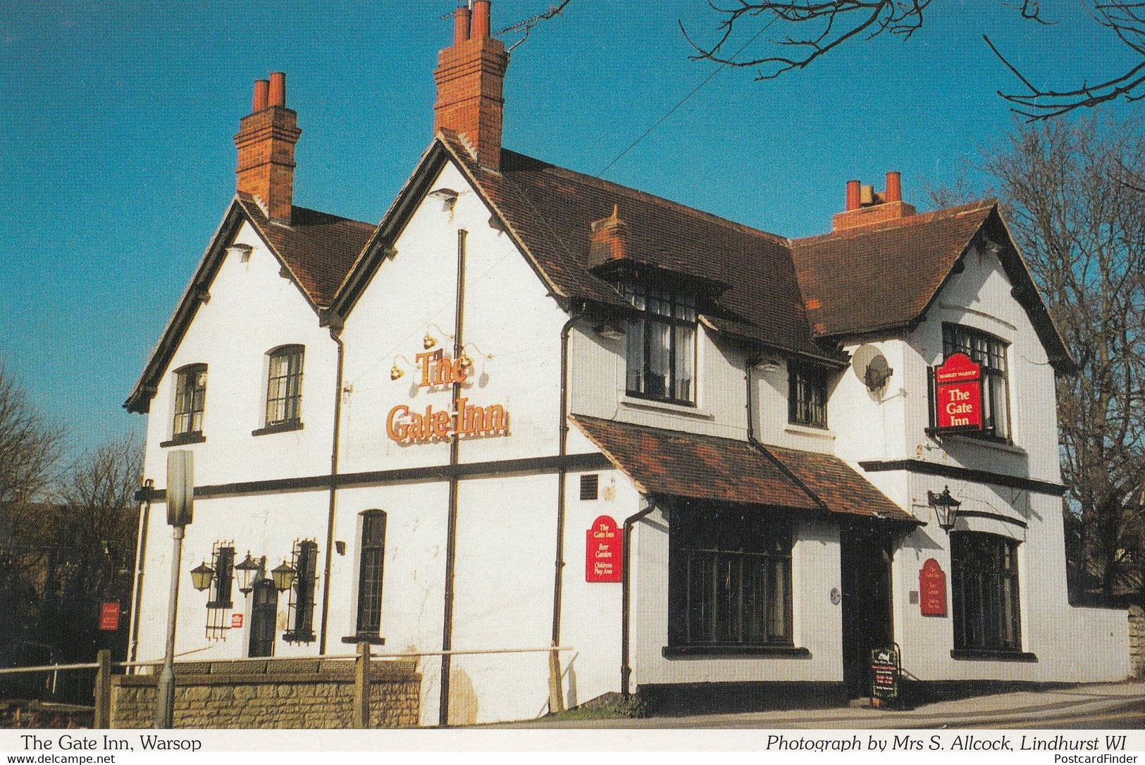 The Gate Inn Warsop Pub Nottingham Postcard - Sonstige & Ohne Zuordnung