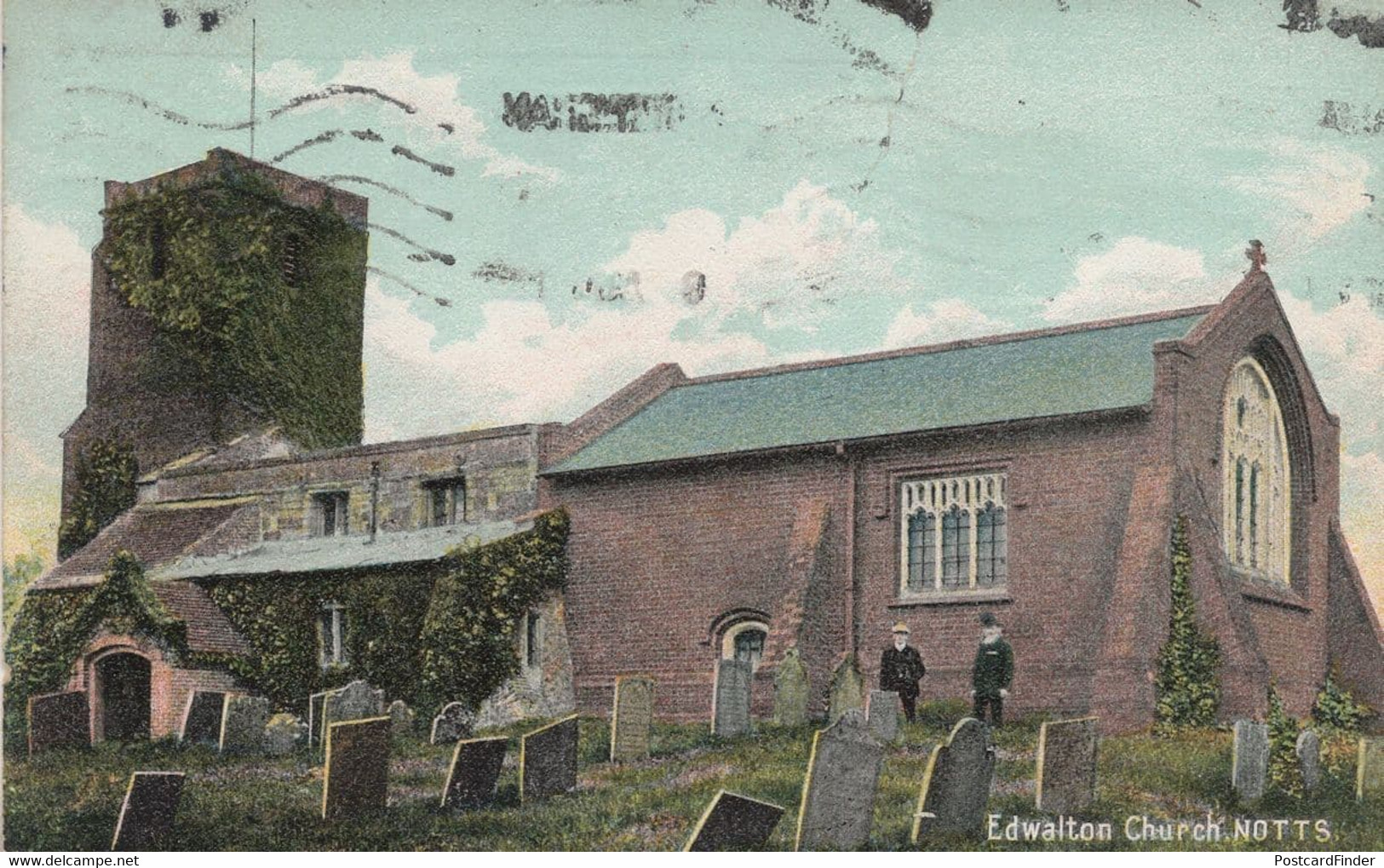Edwalton Church Nottingham Old WW1 War Postcard - Sonstige & Ohne Zuordnung