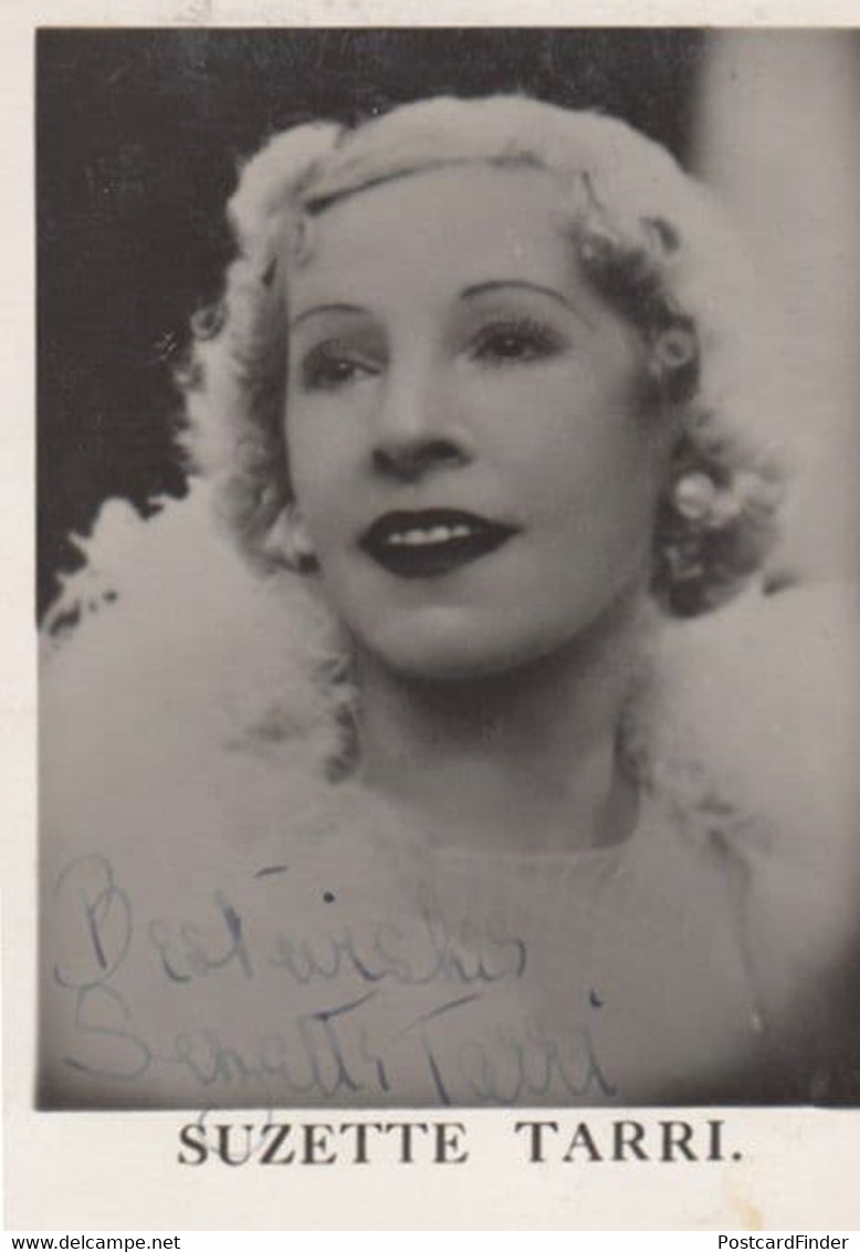 Suzette Tarri Cockney 1930s & WW2 BBC Radio Star Hand Signed Antique Photo - Autographes