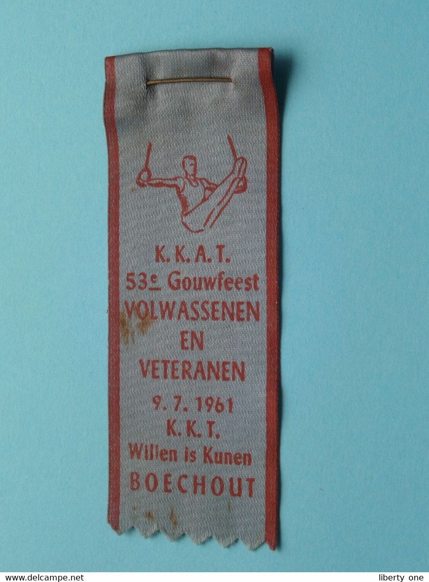 K.K.A.T.  53° Gouwfeest VOLWASSENEN En VETERANEN 9.7.1961 K.K.T. Willen Is Kunen BOECHOUT ( Lintje > Zie Foto's ) - Gymnastiek