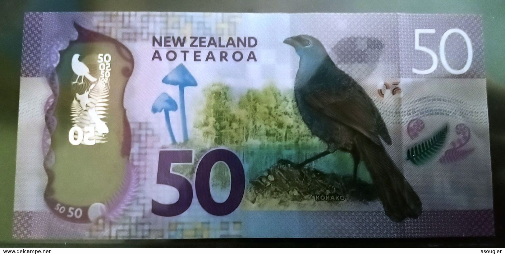 New Zealand 50 Dollars ND 2016 VF P-194 "free Shipping Via Registered Air Mail" - Nouvelle-Zélande