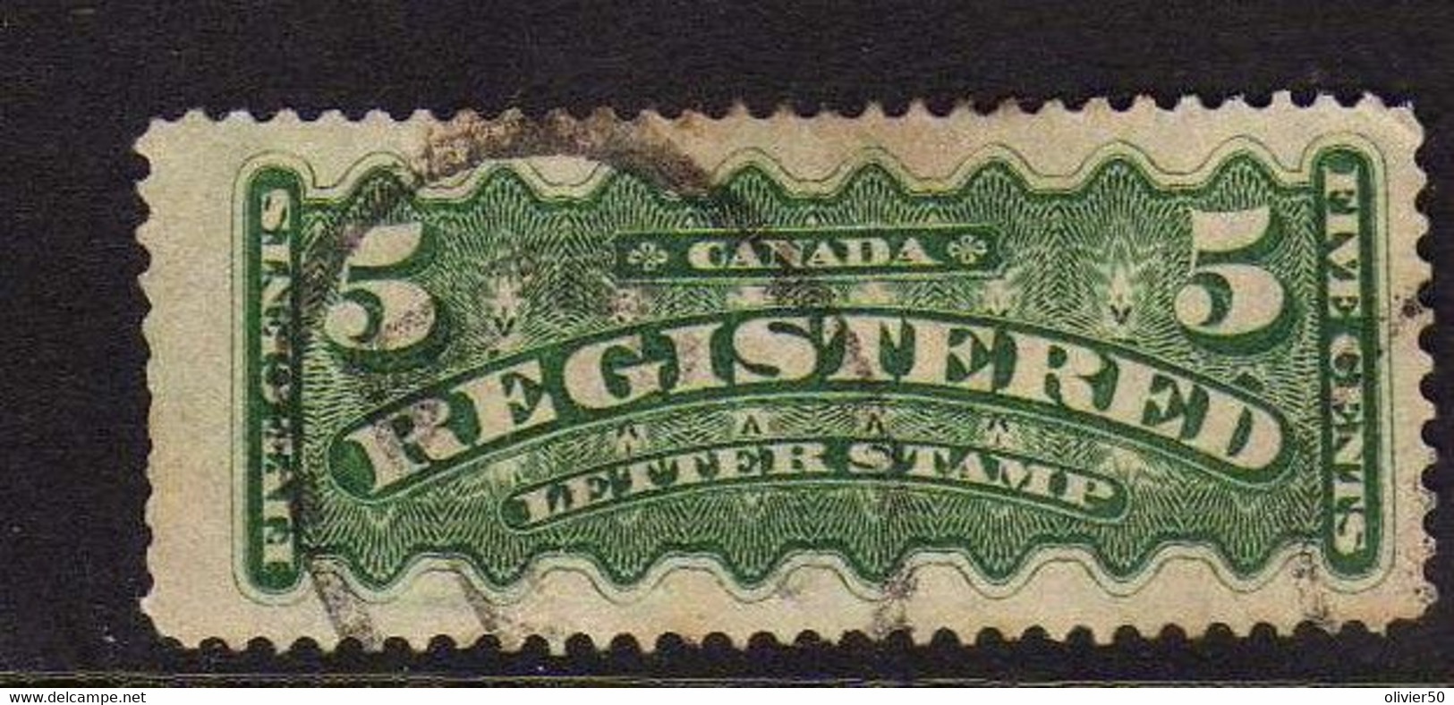 Canada -  5 C.  Lettres Chargees     Obliteres - Aangetekend