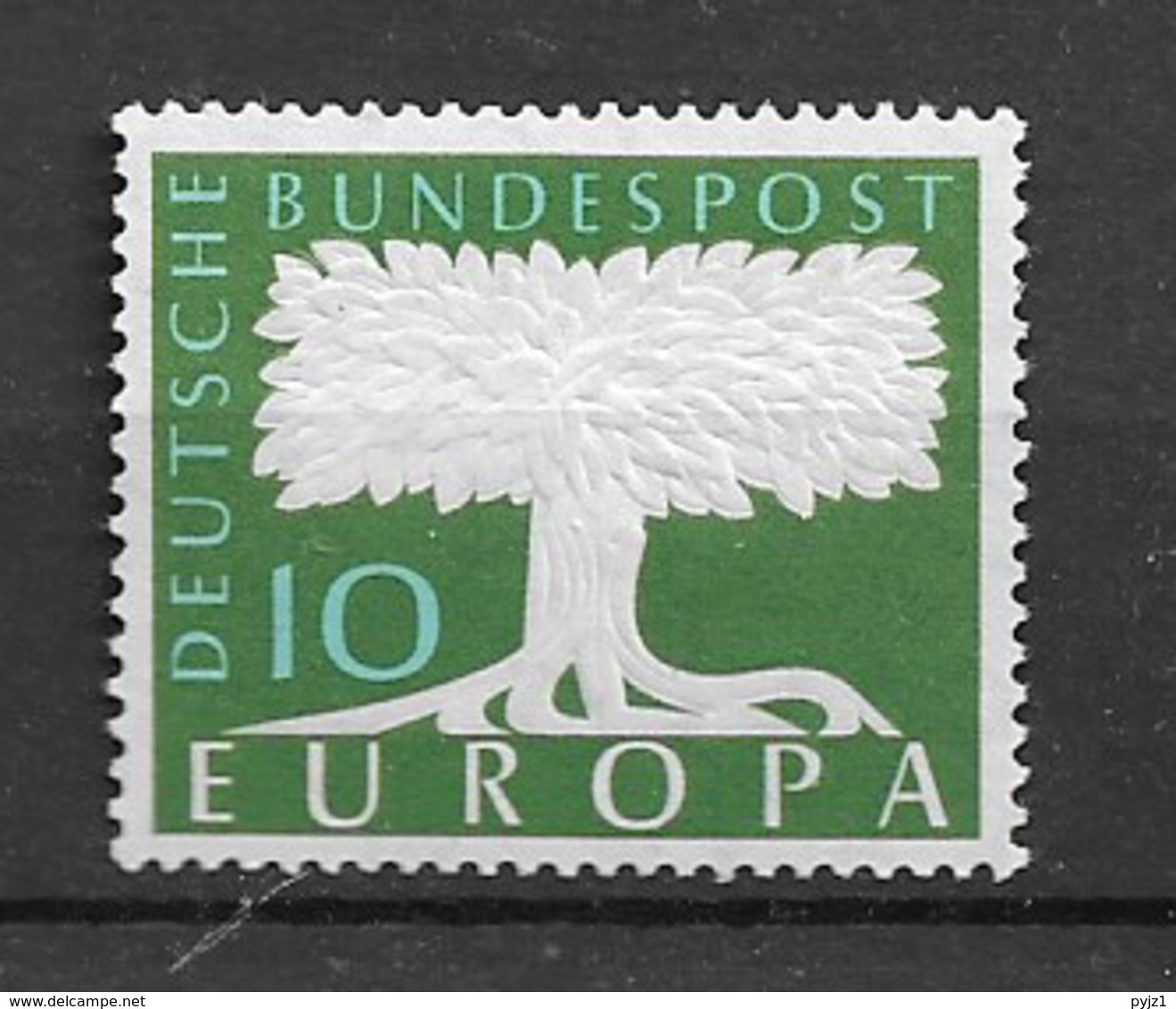 1957 MNH Cept Germany Watermark 5 - 1957