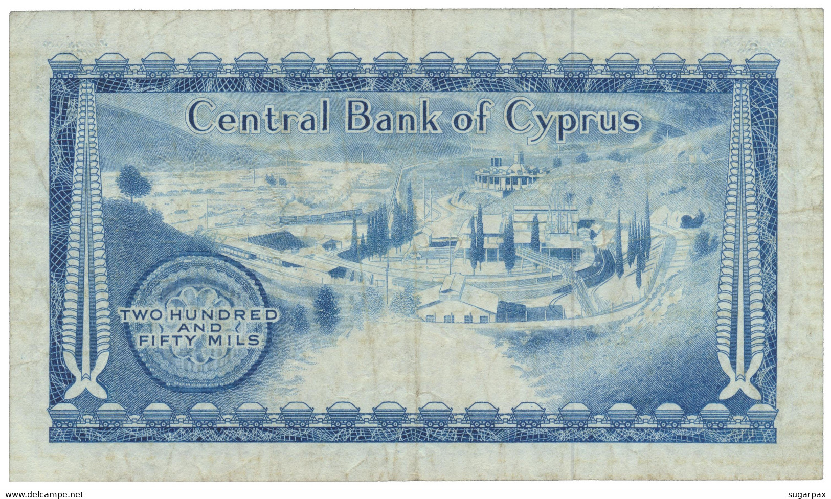 Cyprus - 250 Mils - 1.6.1974 - Pick 41.b - Serie K/43 - Cyprus