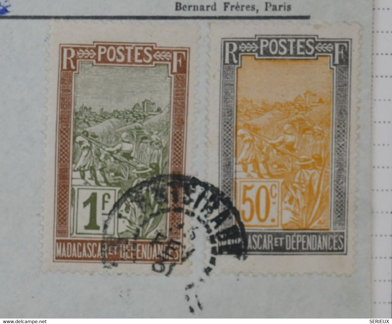 BA10 MADAGASCAR   BELLE  LETTRE  RECOM. PRIVEE 1931  ANTISRABE   POUR CHOISY  FRANCE  +CACHET CIRE + AFFRANC. INTERESANT - Briefe U. Dokumente