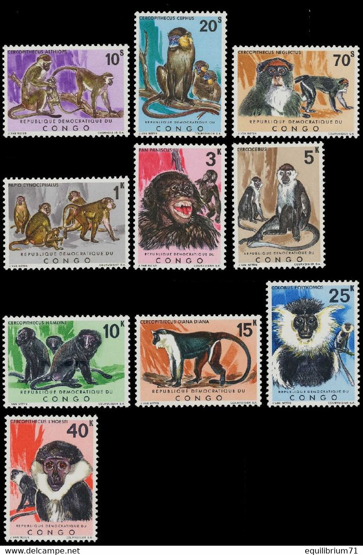 785/794** -  Singes / Apen / Affen / Monkeys - CONGO - Chimpanzees