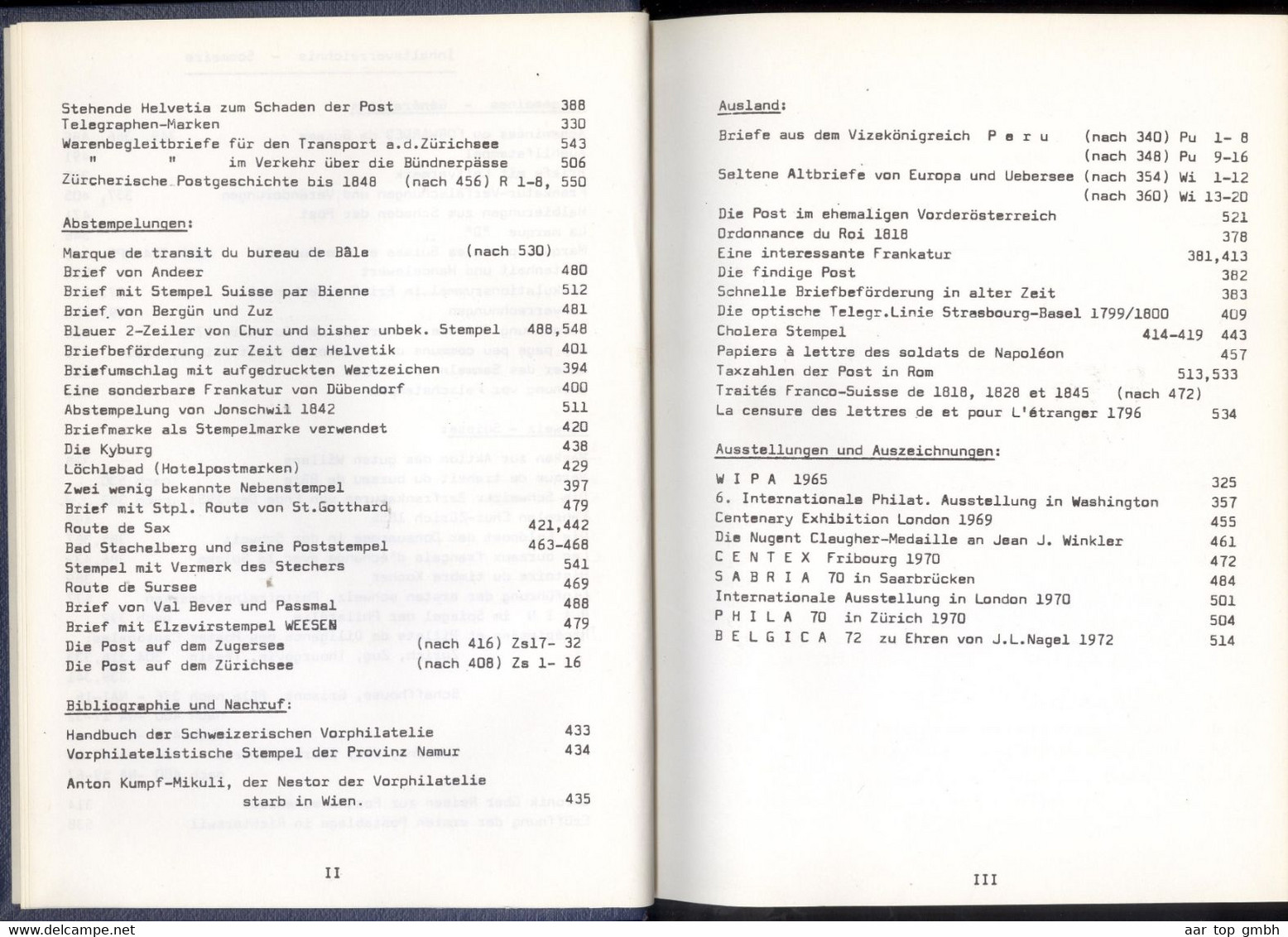 Schweiz SAV/SMS gebundene Mitteilungshefte 1-75 in 3 Bänden ~1000 Seiten  2570 gr.