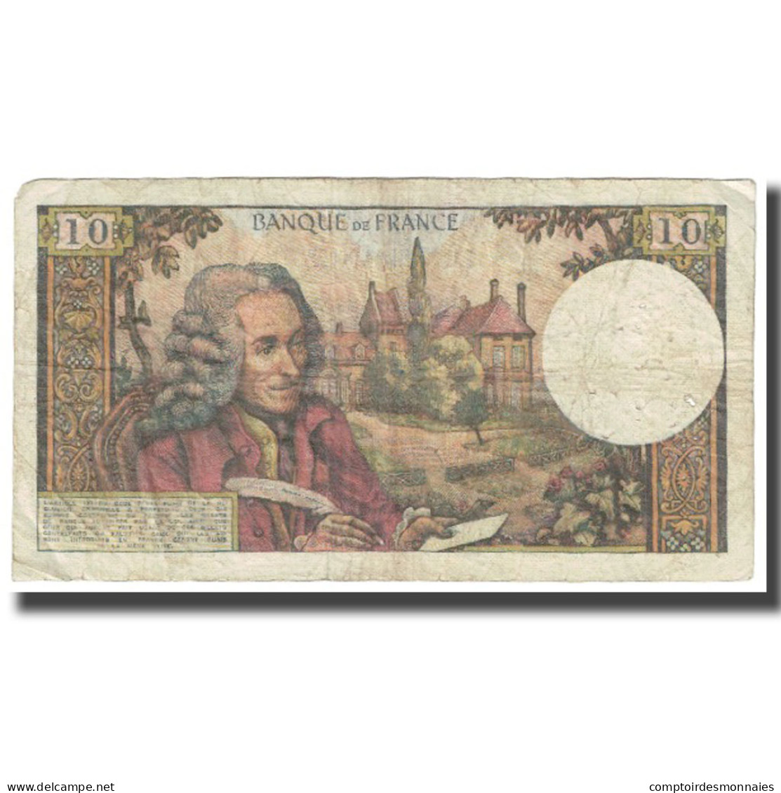 France, 10 Francs, Voltaire, 1968, 1968-11-07, TB, Fayette:62.35, KM:147c - 10 F 1963-1973 ''Voltaire''