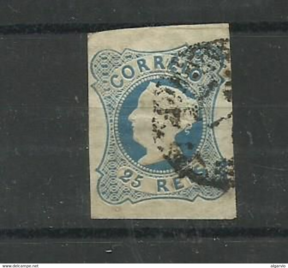 Portugal. 1853, D Maria #  2 ,25 Rs Azul ,usado  Boas Margens , Lt 380 - Gebraucht