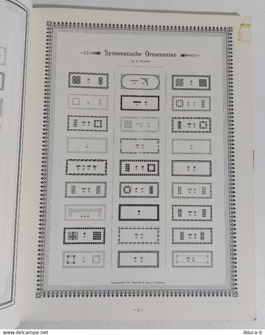 I107387 The Enschedé Catalog Of Typographic Bordes And Ornaments - Classic 1891 - Arte, Design, Decorazione
