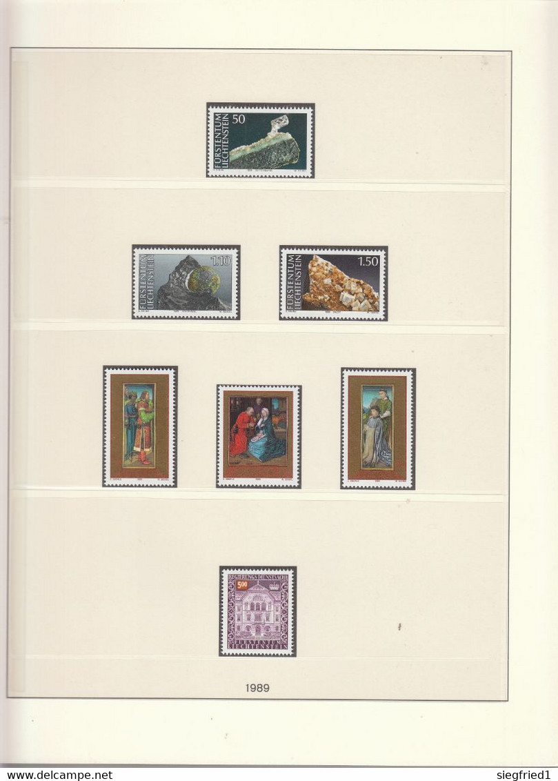 Liechtenstein ** Sammlung 1978-1993  im Lindner Vordruckalbum Katalog 620,00