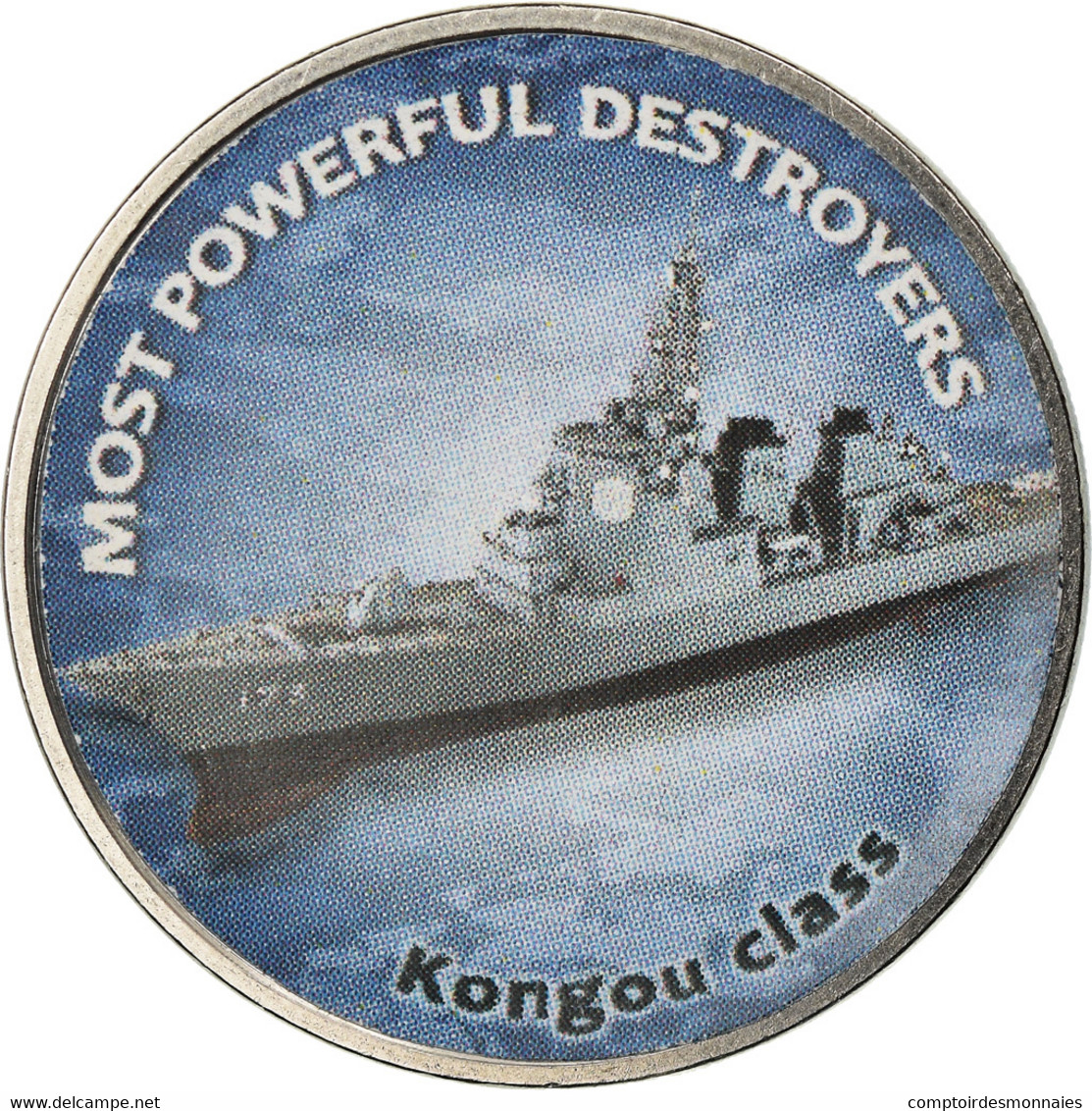 Monnaie, Zimbabwe, Shilling, 2018, Warship -  Destroyer Kongou, SPL, Nickel - Zimbabwe