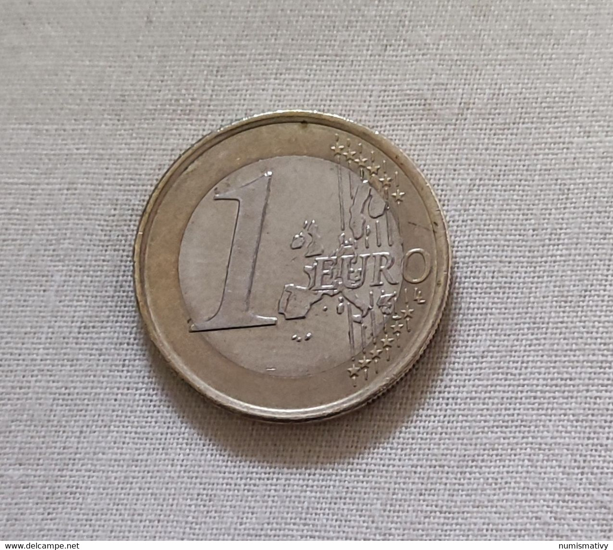 fauté erreur de flan insert non magnétique 1 EURO 2002 Irlande € error