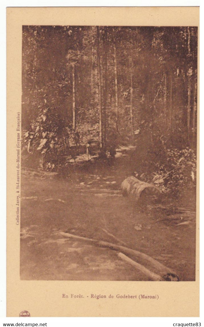 EN FORET : REGION DE GODEBERT (MARONI)    Carte Animée - Saint Laurent Du Maroni