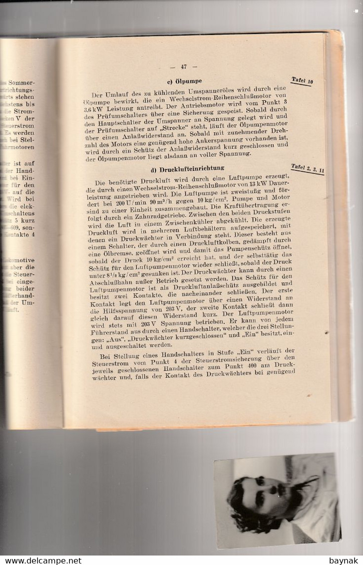 DEUTSCHE REICHSBAHN  --  BESCHREIBUNG DER GUTERZUGLOKOMOTIVE --  1942  --  GATTUNG Co  Co, REIHE E 94 - Transport