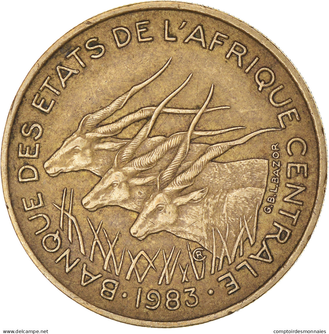 Monnaie, États De L'Afrique Centrale, 25 Francs, 1983, Paris, TTB - Cameroon