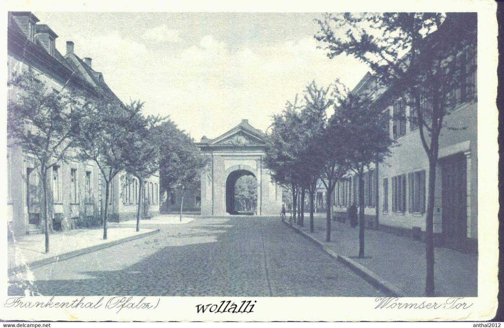 Rarität Wohnhäuser Am Wormser Tor Frankenthal Pfalz Feldpost Stempel 14.5.1940 - Frankenthal