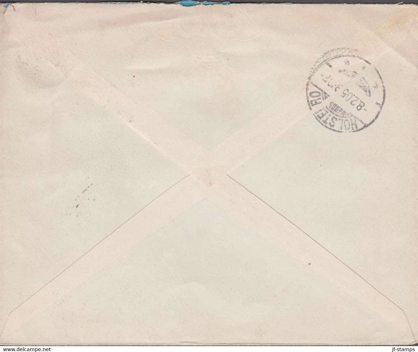 1905. DANMARK.  5 On 4 ØRE Envelope With 4 ØRE On 8 ØRE + 1 ØRE Coat Of Arms To Holstebro F... (Michel 37+40) - JF523852 - Briefe U. Dokumente