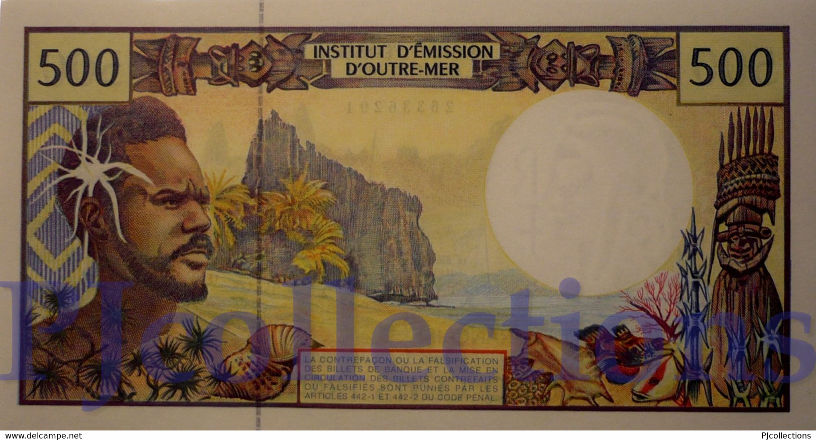 FRENCH PACIFIC TERRITORIES 500 FRANCS 1992 PICK 1e UNC - Französisch-Pazifik Gebiete (1992-...)