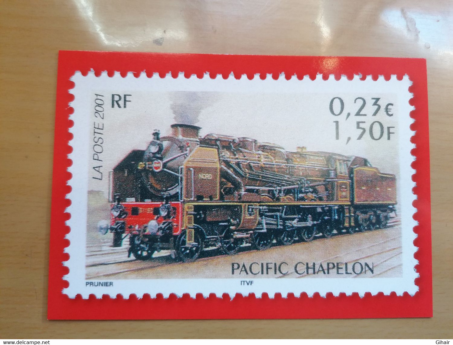 Carte Postale Prétimbrée 2022, Timbre Pacific Chapelon 2001 - Francobolli (rappresentazioni)
